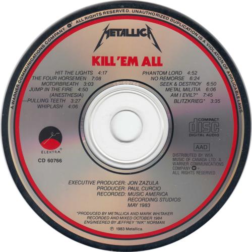 格安，限定セール 【USED】≪ 1円スタート ≫ METALLICA / KILL'EM ALL